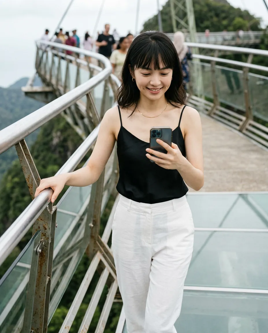 兰卡威天空之桥：我腿先投降😈