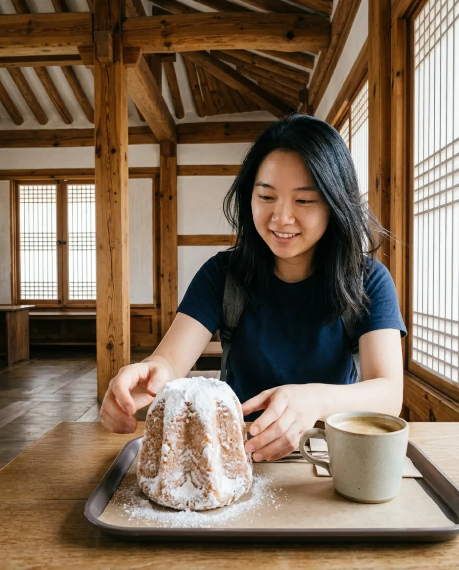 Tiny Hanok Cafe Moment 😭✨