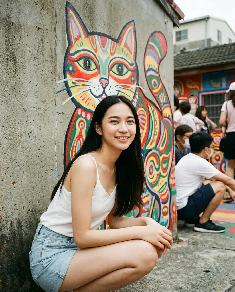 台中这面墙…可爱到我停不下来