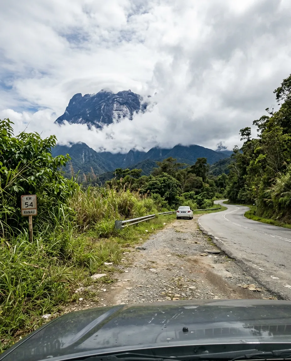我直接靠边停车拍神山 3