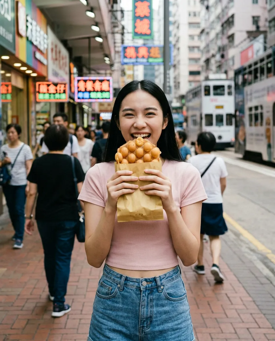 香港街头小食停一下…也太可爱了吧